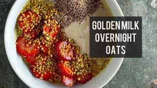 Golden milk overnight oats