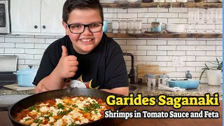 Garides Saganaki | Shrimps in Tomato Sauce and Feta