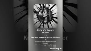 Knox and dagger (Amanda Knox the musical1)