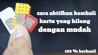 cara mengaktifkan kartu yang sudah mati | cara mengurus kartu yang hilang