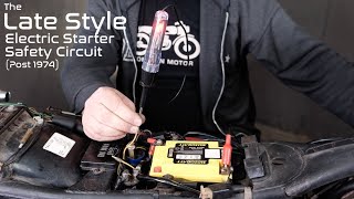 The Late Style Starter Circuit:  Electrical Troubleshooting and Basics on a Vintage Honda Motorcycle