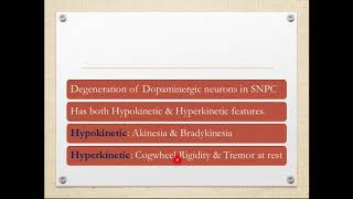 Lesions BG: Parkinson’s Disease, Huntington Chorea