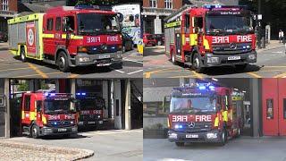 London Fire Brigade Responding - Multiple Pumps & Rescue Unit