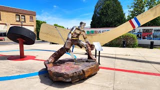 WORLDS LARGEST Hockey Stick & NORTH AMERICAN HOCKEY HALL OF FAME Eveleth, MN