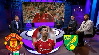 Manchester United vs Norwich 3-2 Post Match Analysis by Ian Wright & Owen Analyse Cristiano hattrick