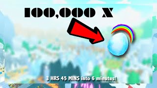 HATCHING X100,000 RAINBOW EGGS IN PET SIMULATOR AND GET...