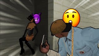 CJ ESPIANDO ONDE NÃO DEVE 😏😏😏 - GTA SA: CHAOS MOD [PARTE 76]