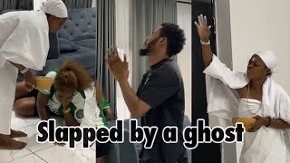 I was slapped by a ghost in a hunted house just because of my good heart 💔😭😭#youtube #trending