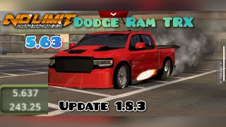 No Limit Drag Racing 2.0: Dodge Ram TRX 5.63 Second Tune (Update 1.8.3)