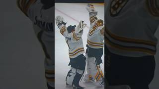 Ullmark and Swayman Goalie Hug 3-1 Win!!!