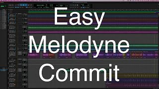 Easy Melodyne Plugin Commit for Pro Tools