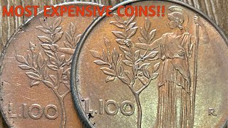 Italian LIRA coins from 1957 and 1987! RARE???EXPENSIVE???HIGH DEMAND???