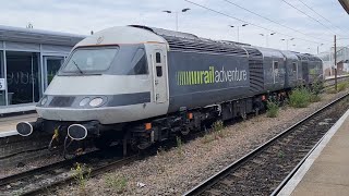 Rail Adventure HSTs 43480 and 43468 passing Peterborough