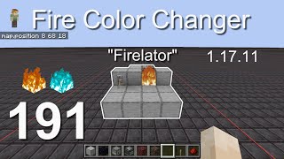 How to build a Fire Color Changer (1.17.11) - Minecraft Bedrock Tutorials(191)