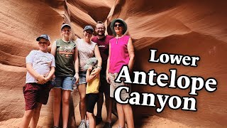 Can You Take Kids to Hike Lower Antelope Canyon? We did!