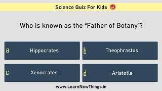 Science Quiz for Kids - Part 1 | 40 Questions | General Science