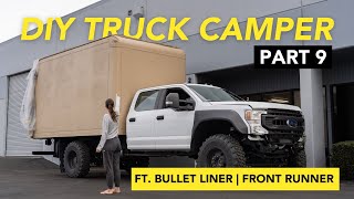 Bed Liner Painting our Overland Expedition Truck / Bullet Liner & Front Runner Outfitters Roof Rack!