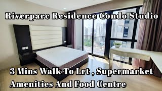 RiverParc Residences Studio , 3 Mins To LRT , Supermarket And Food Court , Punggol Area