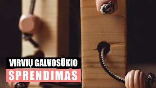 (NE) Vaikiško galvosūkio sprendimas / DIY Wooden puzzle - SOLVED