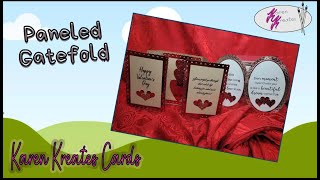 Foldback gatefold Valentine using Anna Griffin dies