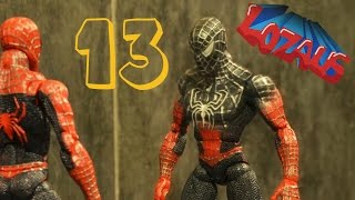 SPIDERMAN STOP MOTION Action Video Part 13 with BATMAN