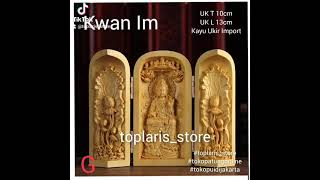 Patung Kayu Lipat BUDDHA DEWA DEWI KWAN IM KWAN KONG #toplaris_store #wa087778882225