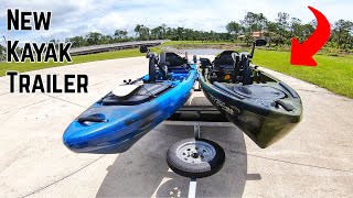 New Kayak Trailer Walkthrough | Upgrade From DIY Kayak Trailer