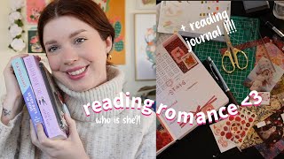 cozy reading vlog- romance books! 💘 (+ book journal spreads) #romancebooks #bookjournal