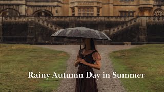 Autumn Day In The Middle Of Summer | Rainy Slow Living In English Countryside | Summerween Aesthetic