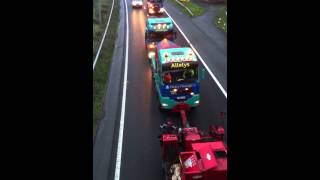 600 tonne lorry on M20