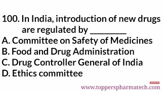 Pharmacology MCQ - 15 || #PharmacistExamQuestionPaper | DCO Exam | GPAT Exam | NIPER Exam