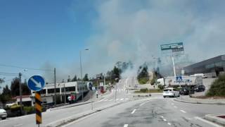 Incêndio em Fanzeres 7/6/2017