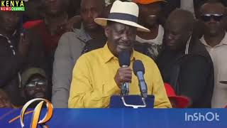 Raila's speech today at Kamukunji