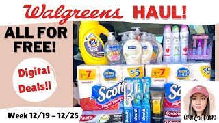 Walgreens Haul || Digital Coupon Deals | ALL FREE + MM!! (12/19 - 12/25)