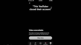 This YouTuber closed their account…