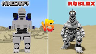 MINECRAFT MECHAGODZILLA KIRYU VS ROBLOX MECHAGODZILLA KIRYU - WHICH IS BETTER?