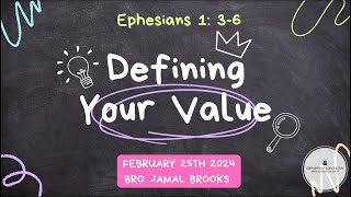 Youth Sunday Service |  Defining Your Value   | February 25, 2024