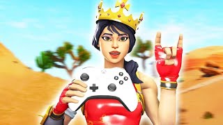 I SWITCHED to CONTROLLER on FORTNITE... (DAY 1)