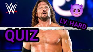 QUANTE NE SAI ? 😈  QUIZ WWE (lv difficile)