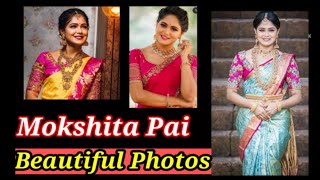 Actress Mokshita pai 😊paaru serial  paaru 😍Beautiful photos 🤩😎😘😄