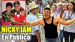 Lo mejor de NICKY JAM - PARODIA CANTO EN PÚBLICO (REGGAETON ANTIGUO)