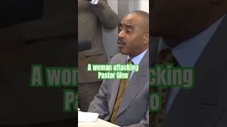 This woman just feeling unhappy with pastor Gino Jennings #pastorjennings #truthofgod