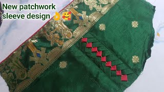 New patchwork sleeve design cutting stitching || latest sleeve design