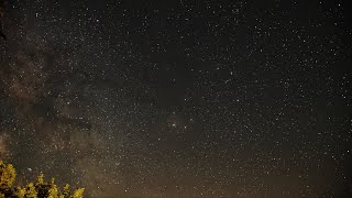 Very Clear Time lapse of Milky Way Galaxy Cloud