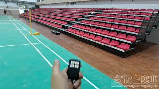 7 rows retractable seating