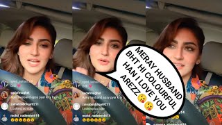 Hiba bukhari Instagram live hiba bukhari and arez ahmed love story