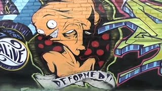 Lords crew 2002 Fresno Graffiti wall (3 Ring Circus theme)