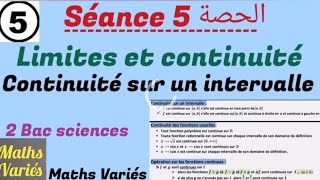 Limites et continuité. séance 5. 2 Bac sciences.