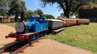 NSW 5” gauge Z18 Thomas the Tank Engine pulls the express