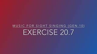 Exercise 20.7 - Music for Sight Singing